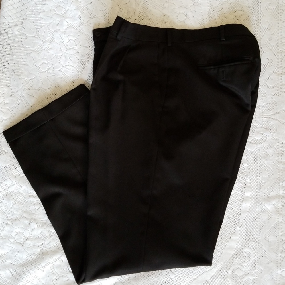 Perry Ellis Mens Black Dress Slack